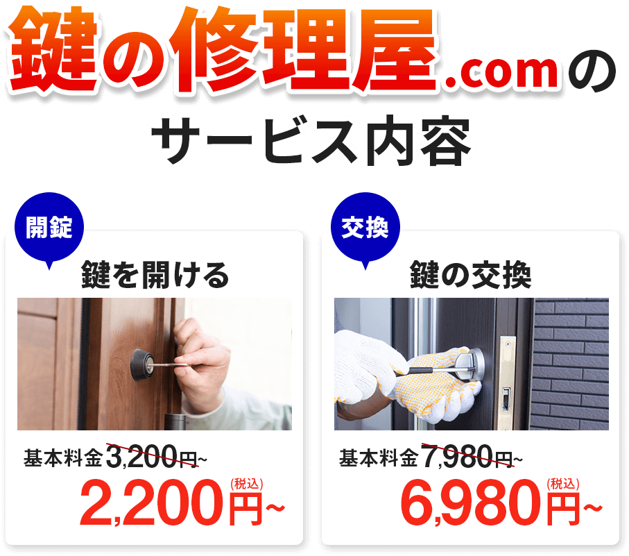 鍵の修理屋.comのサービス内容